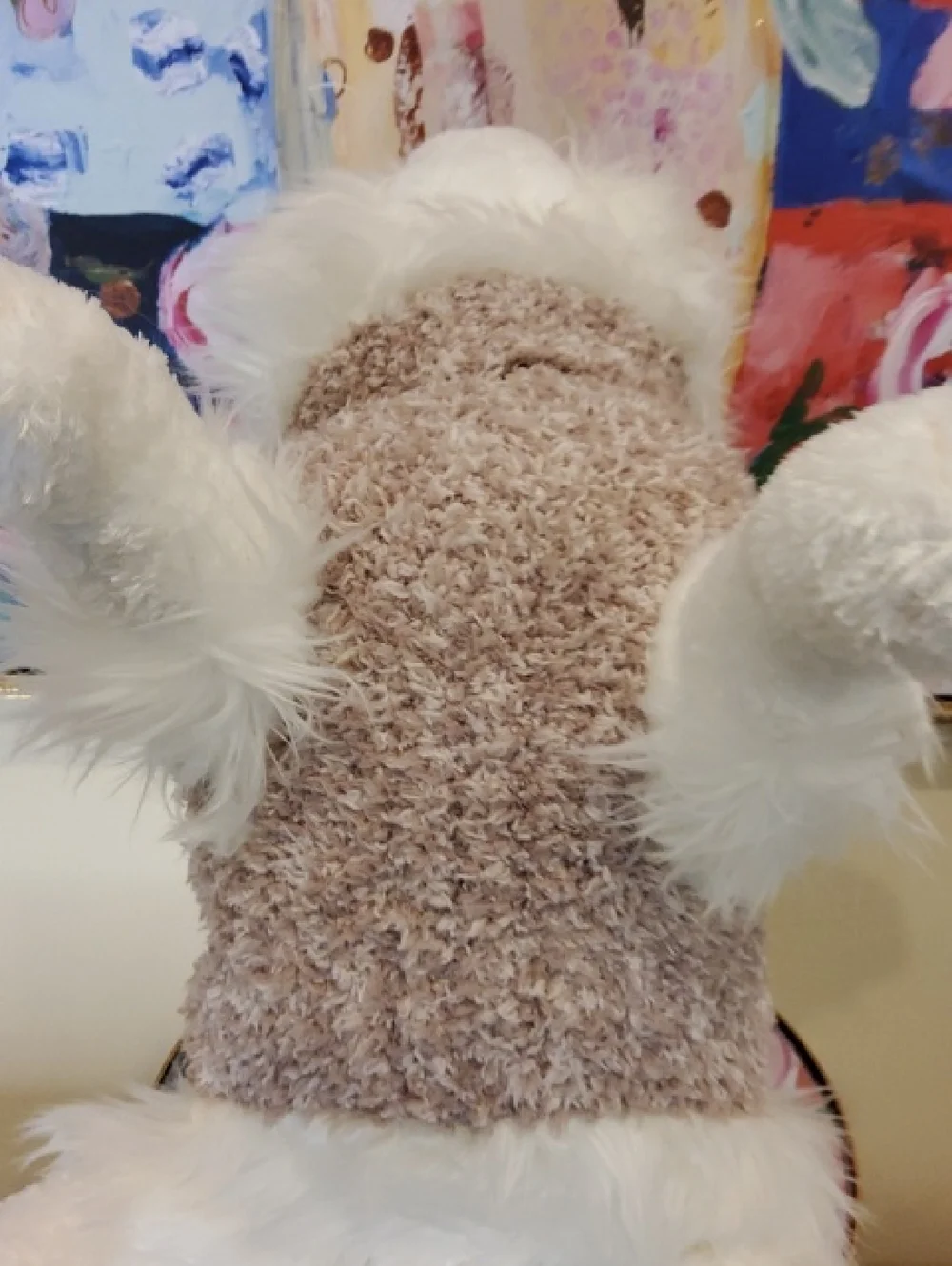 Barefoot Dreams Soft Tan Cozy Knit Dog Sweater